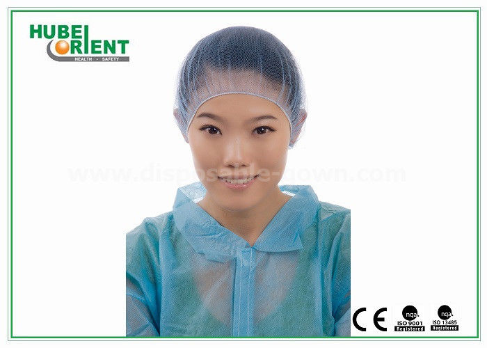 Black / White Medical Disposable Head Cap / Disposable Hair Nets/Nylon Material cap