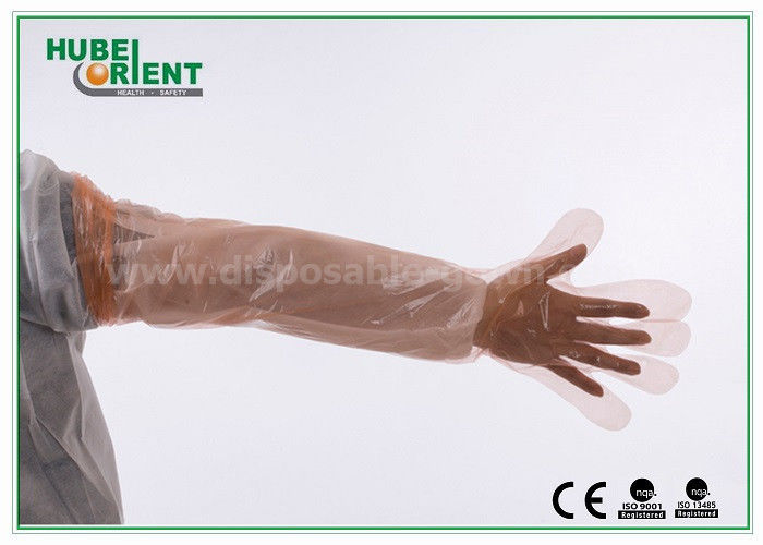 LDPE Disposable Plastic Arm Sleeves For Slaughtering / Food Processing , Eco - Friendly