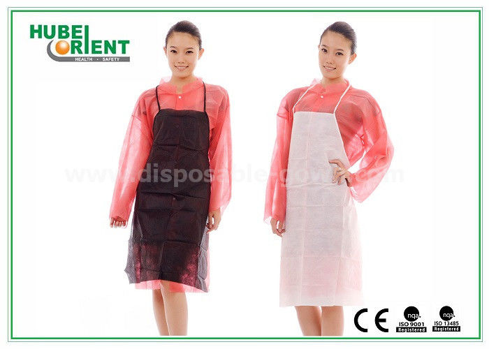 Medical Non-Woven Disposable Aprons For Hospital Or Food Processing/One Time Use PP Aprons
