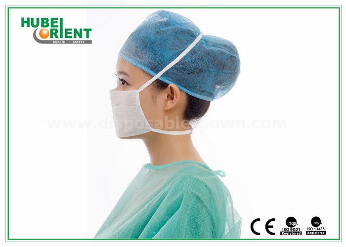 3- Ply Surgical Disposable Face Mask For Clinics / Hospitals , PP / MB / PP Materials