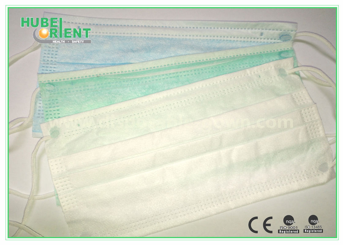 Non Irritating Double Elastic Earloop Disposable Nonwoven Face Mask