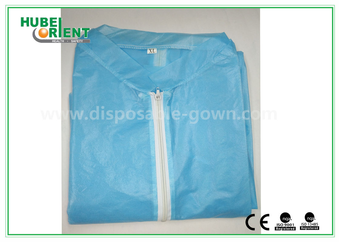 Colored with Zip Closure Medical use Lab Coats For Workers/Lightweight Lab Protective Clothing
