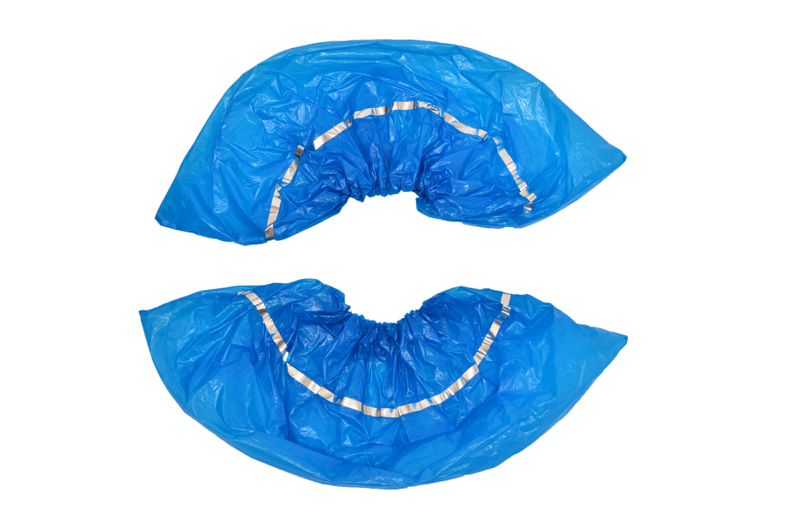 Waterproof Disposable PE Shoe Cover With Detectable Thread