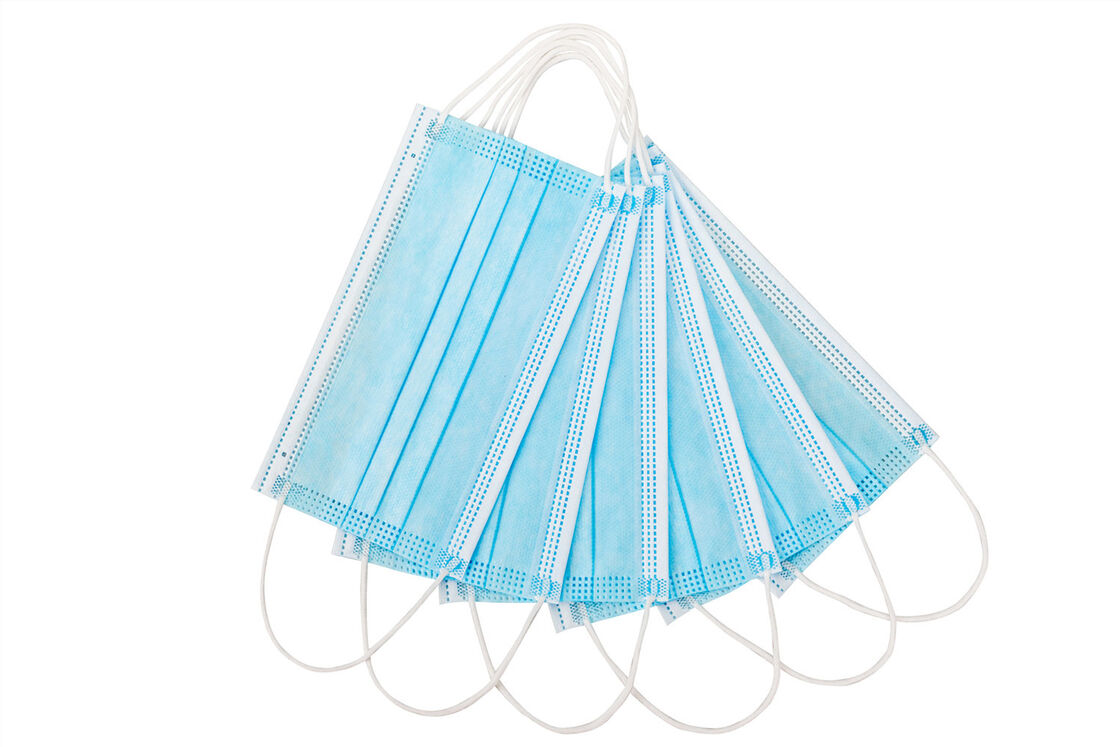 ASTMF2100 Level-3 3ply Disposable Blue Surgical Mask With Earloop