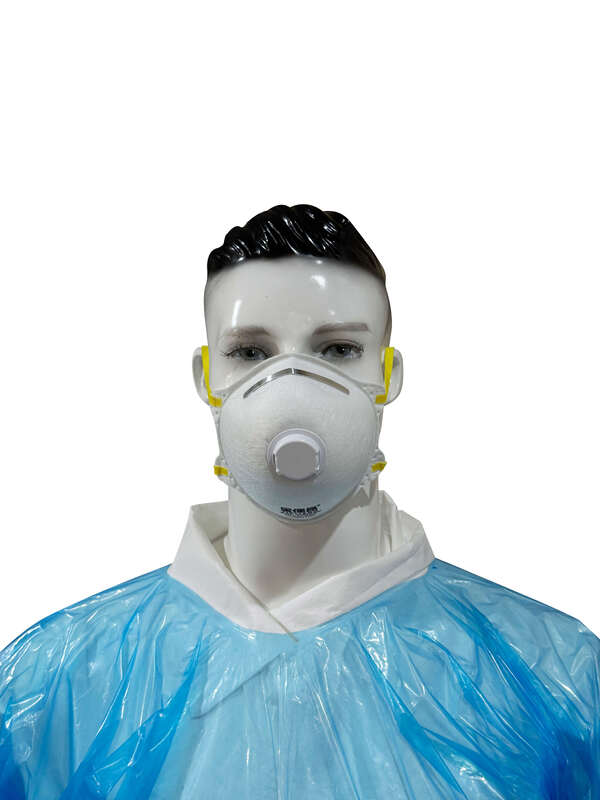 Certified With NIOSH N95 Standard Cup-Style Respirator Mask With Exhalation Valve