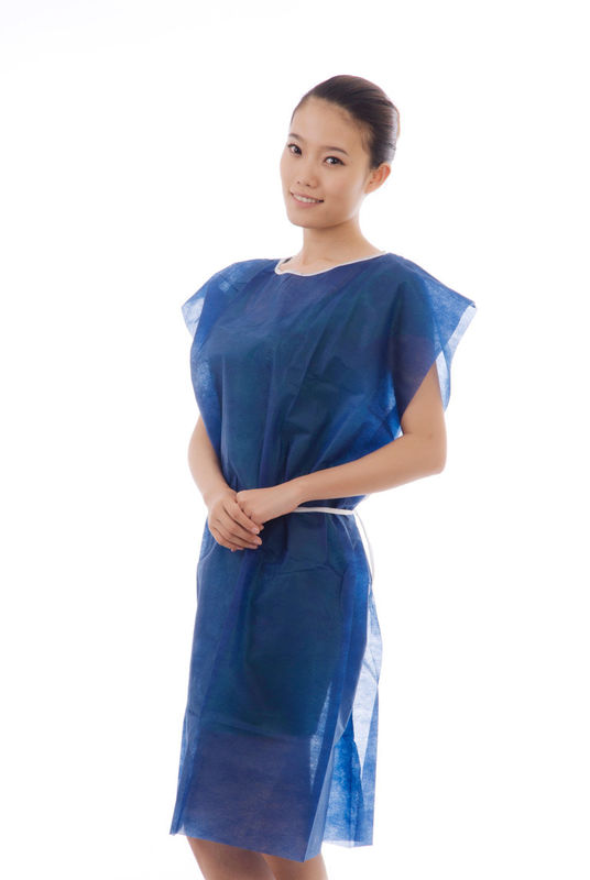 Sleeveless Spun Bonded Polypropylene Disposable Patient Gown