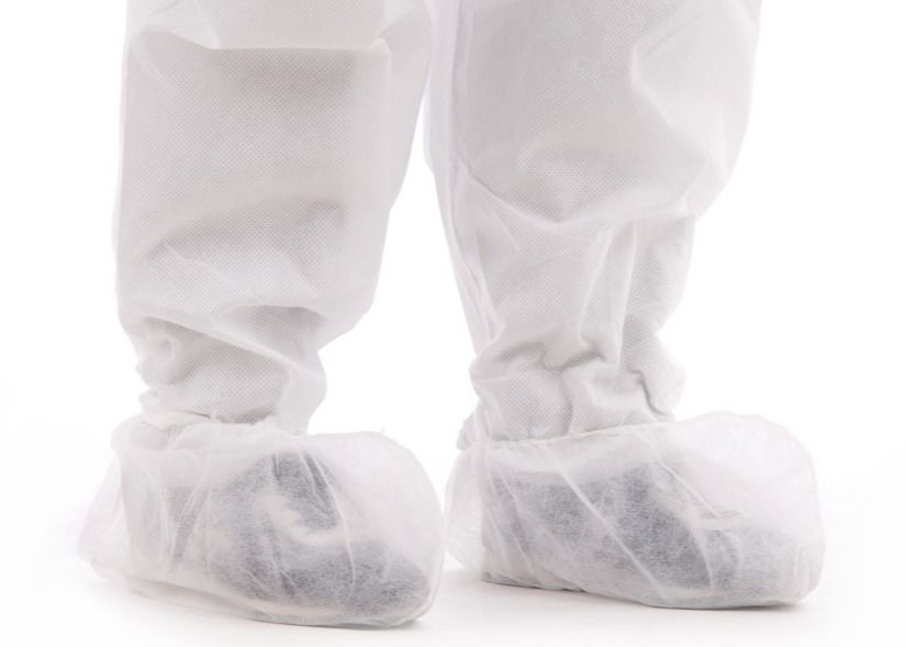Disposable Elastic Nonwoven Waterproof Shoe Covers 35g/m2