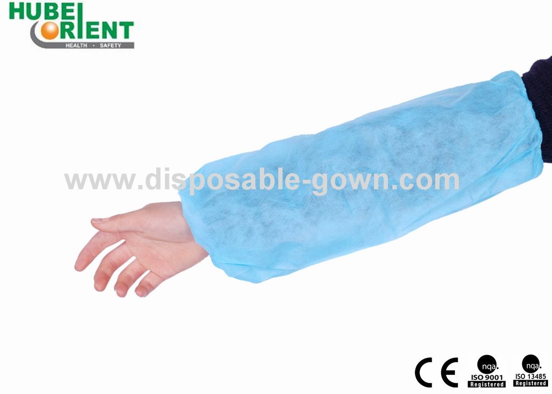 Non Woven Disposable Oversleeves With Double Elastic