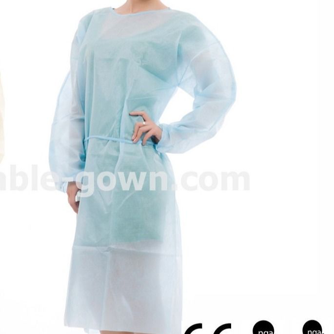 Laboratory Single Use Non Woven SMS Medical Isolation Gown