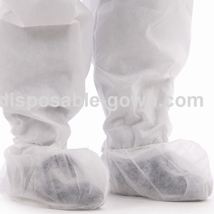 Single Use Nonwoven Shoe Cover With Elastic Opening