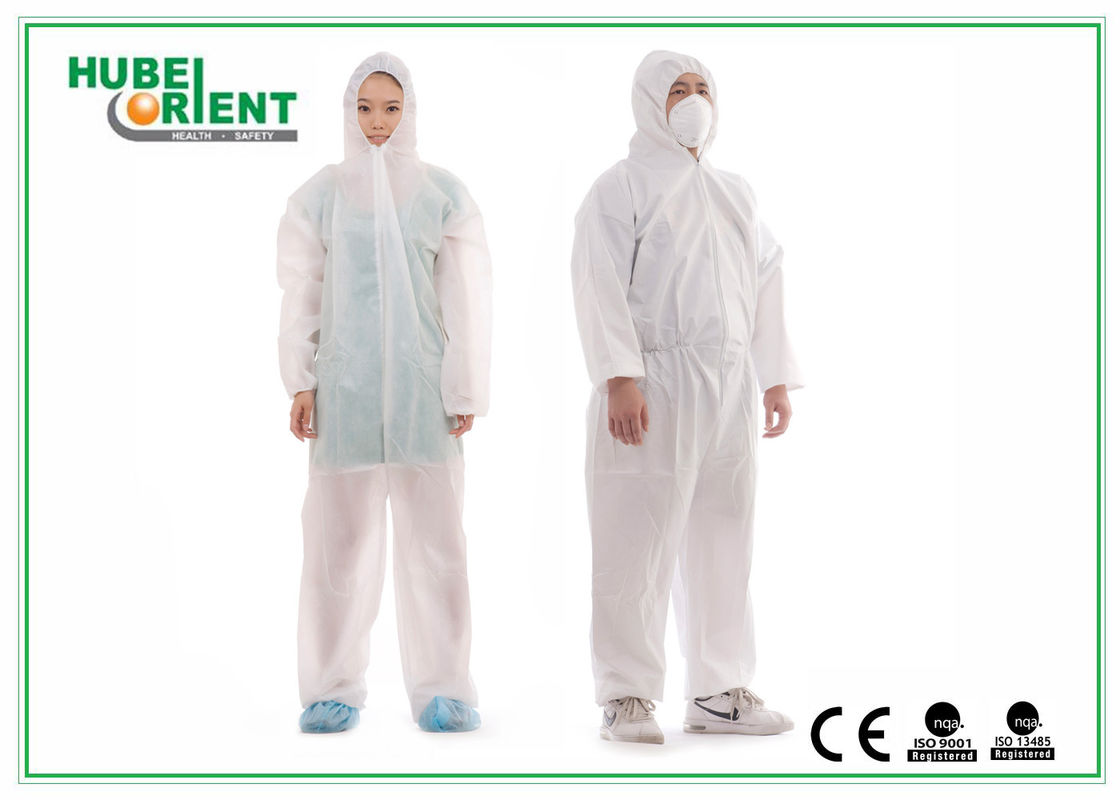 OEM Waterproof 20gsm PP Disposable Hooded Coverall