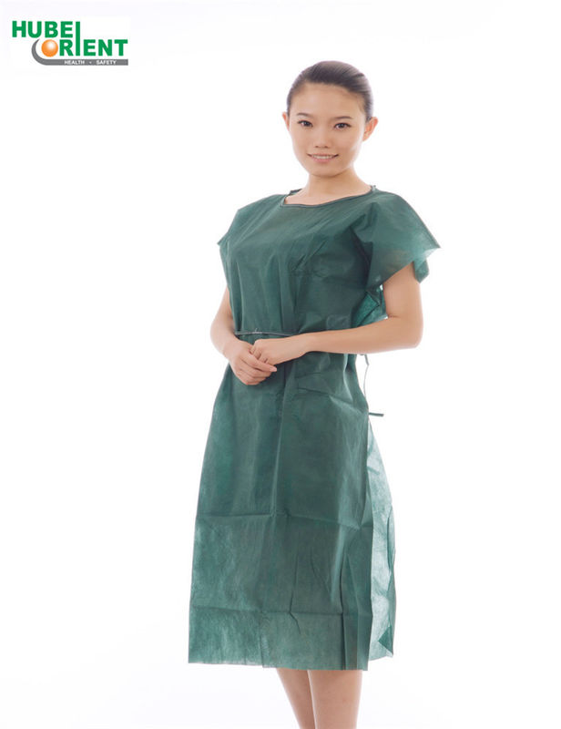 PP Material Isolation Gown Waterproof Safety Clothing Suit Green