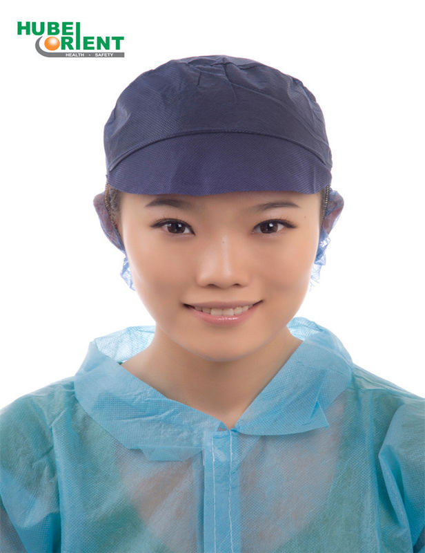 Nonwoven Head Protective Bouffant Disposable Snood Cap For Worker