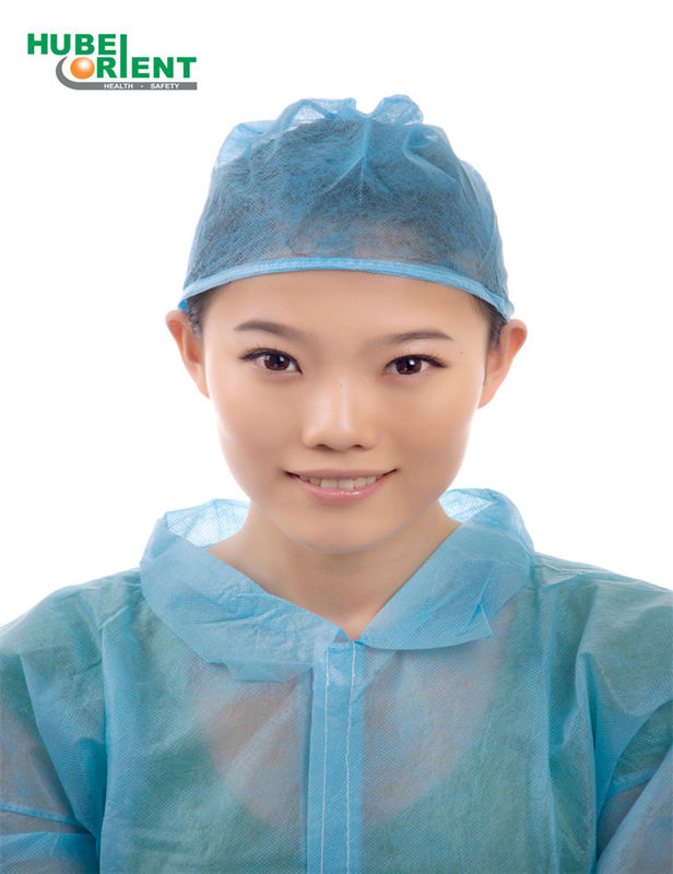 Surgery Caps Disposable Non Woven Doctor Cap Surgical Head Cover Cap With Ties For Female