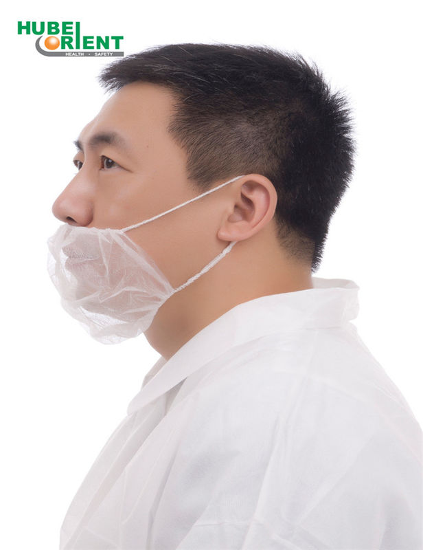 Breathable Polypropylene Nonwoven Double Elastic Disposable Beard Cover 10G/M2