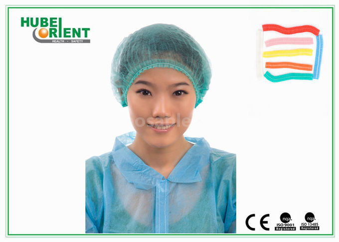 ISO13485 Disposable Nonwoven Surgical Mob Cap With Double Elastic