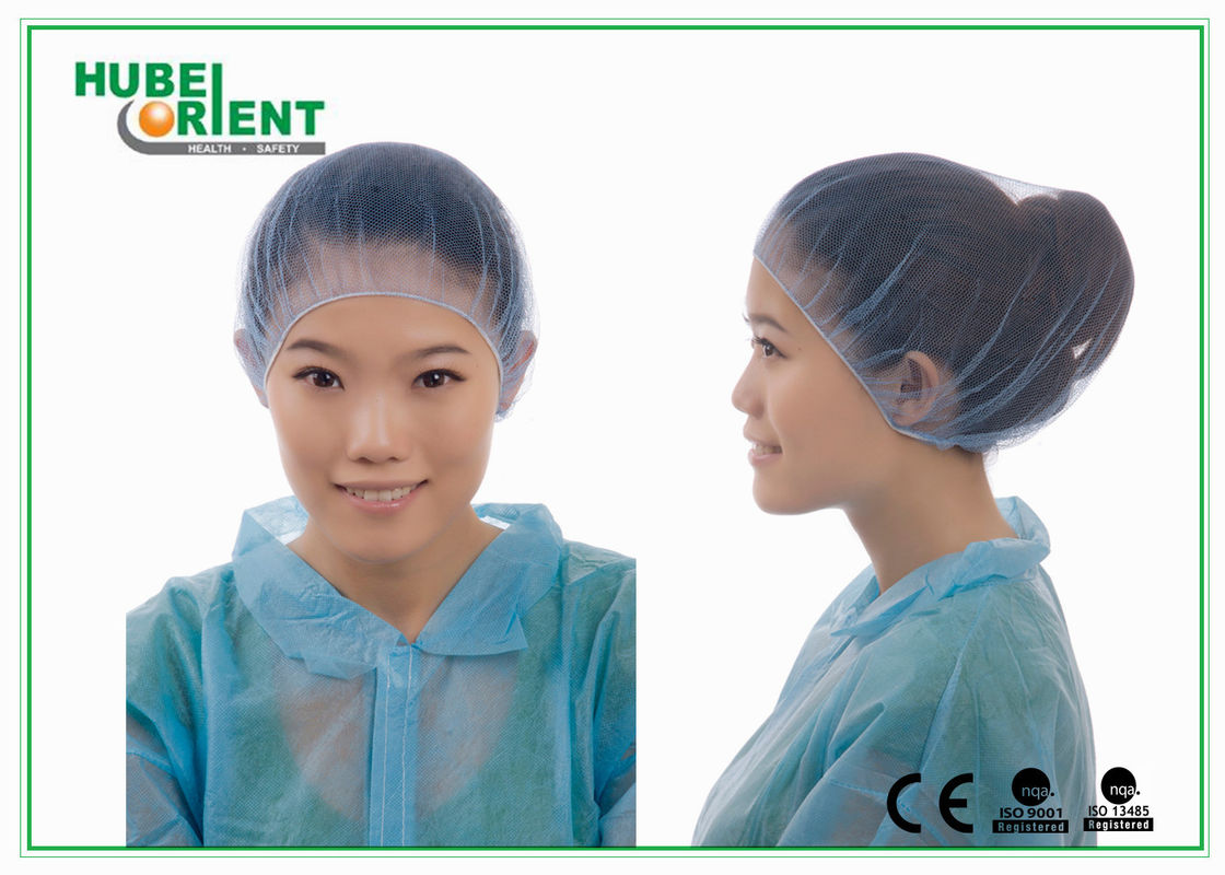 ISO13485 Elastic Nylon Hair Nets For Painting Cleanroom