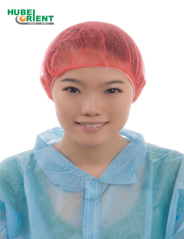 Disposable Medical Non Woven Bouffant Head Cap For Nurse