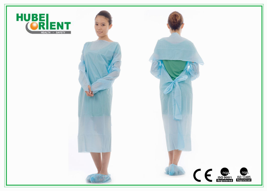 Disposable Non Woven Polyethene CPE Protective Isolation Gown