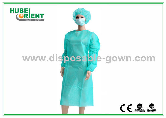 18gsm Disposable Non Sterile Medical Nonwoven Isolation Gown