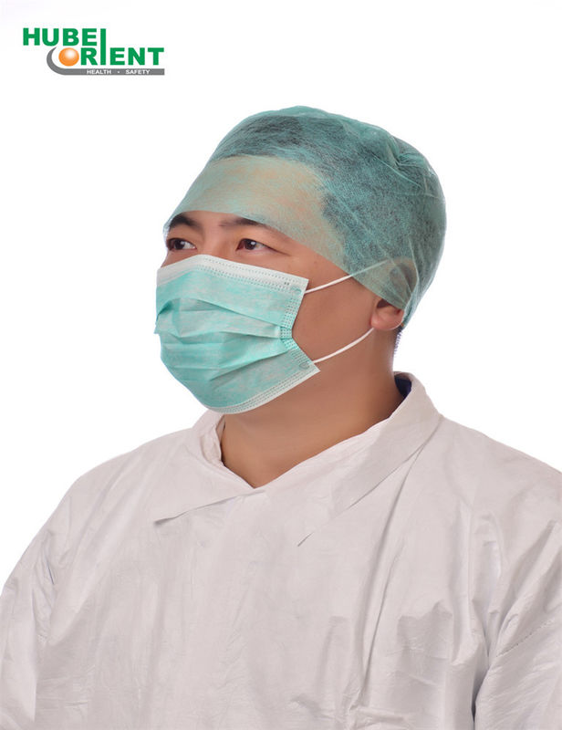 Free Size Disposable Surgical Bouffant Caps For Doctors