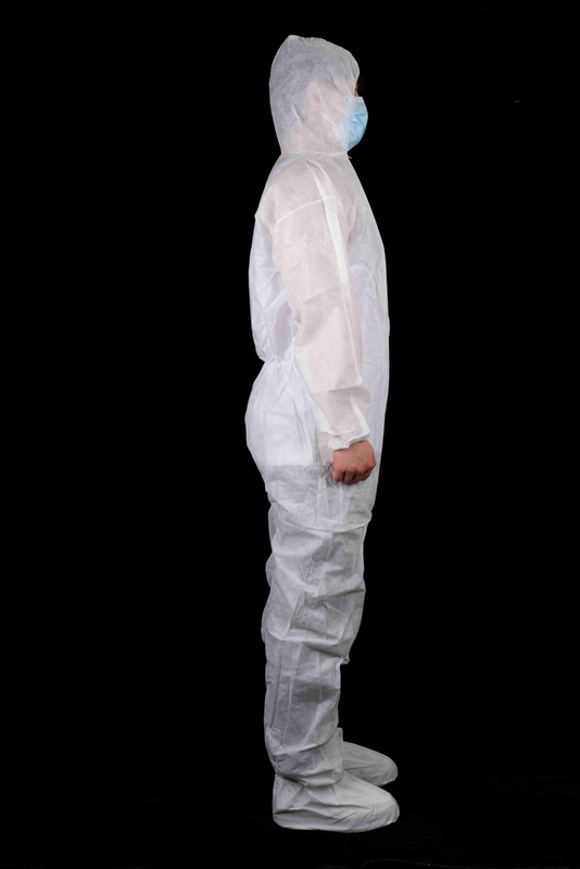 Type5/6 Disposable SMS Protective Coverall Anti Static With Hood